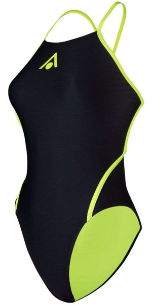 2025 Aquasphere Womens Essential Diamond Back Adjustable Swim Suit SW4730107 - Black / Yellow